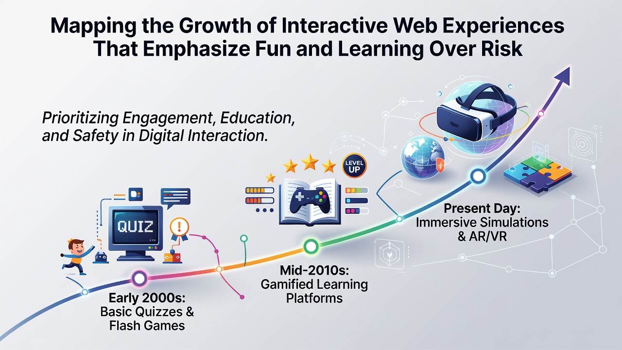 Screenshot collage of interactive educational web interfaces including simulations and collaborative projects